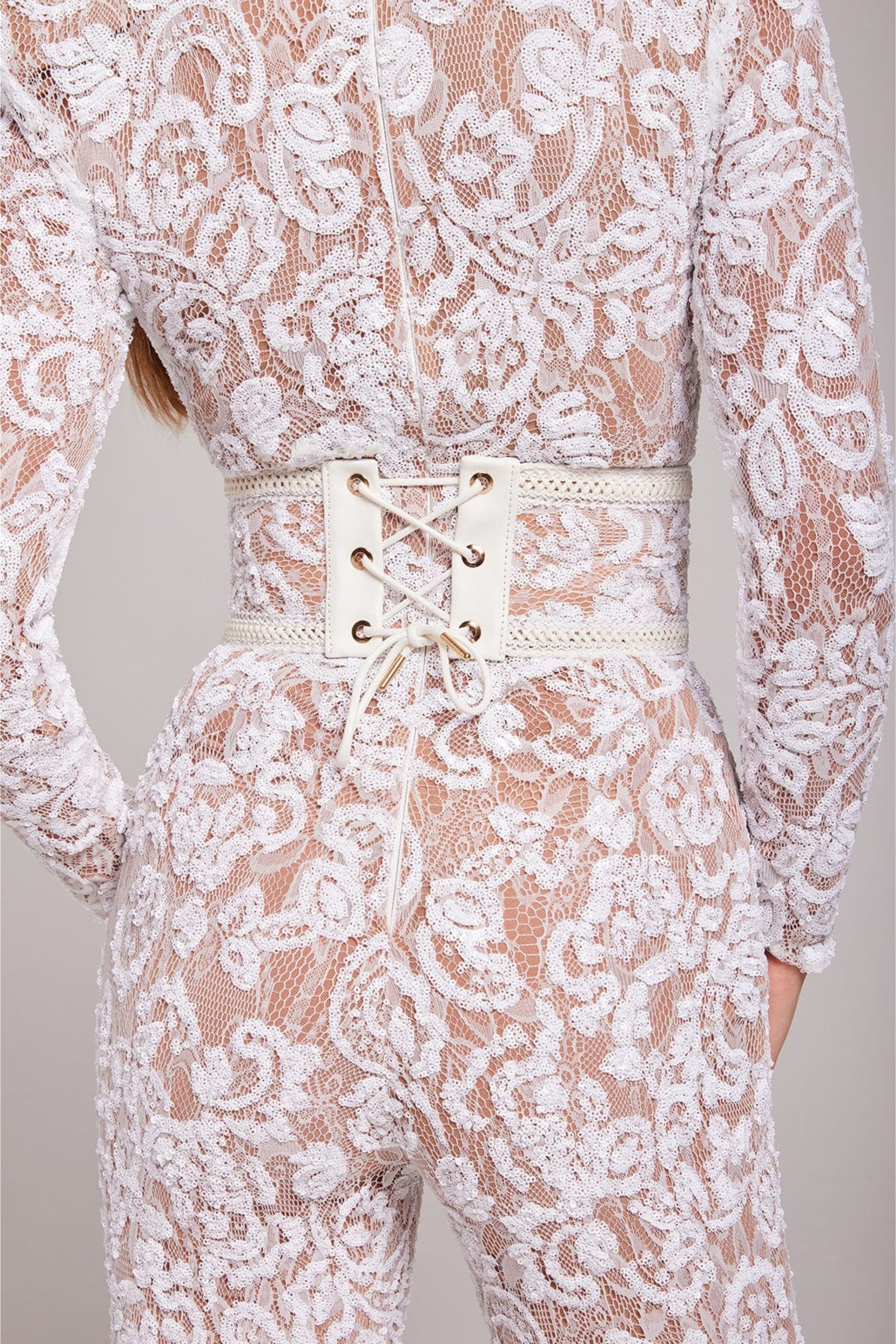 Sophie - Damen Jumpsuit Elegant Festlich Spitze für Hochzeiten und Besondere Anlässe-6