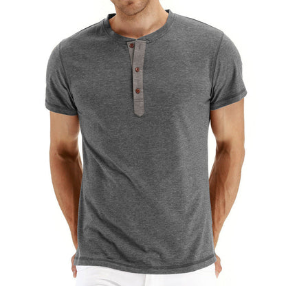 Variant image for Eckhard Herren T-Shirt – Minimalistische Eleganz für Männer, Atmungsaktiv, Baumwolle, Klassische Passform, Freizeitmode-31