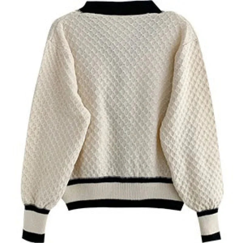 Anna Elegante Langärmelige Strickjacke Damen in Schwarz - Minimalistischer Cardigan für Herbst und Winter-5